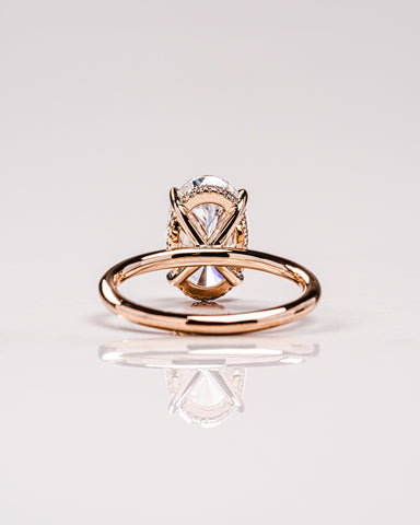 Harley - Oval moissanite ring