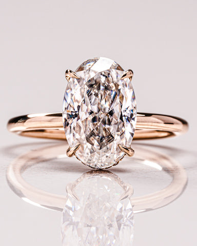 Harley - Oval moissanite ring