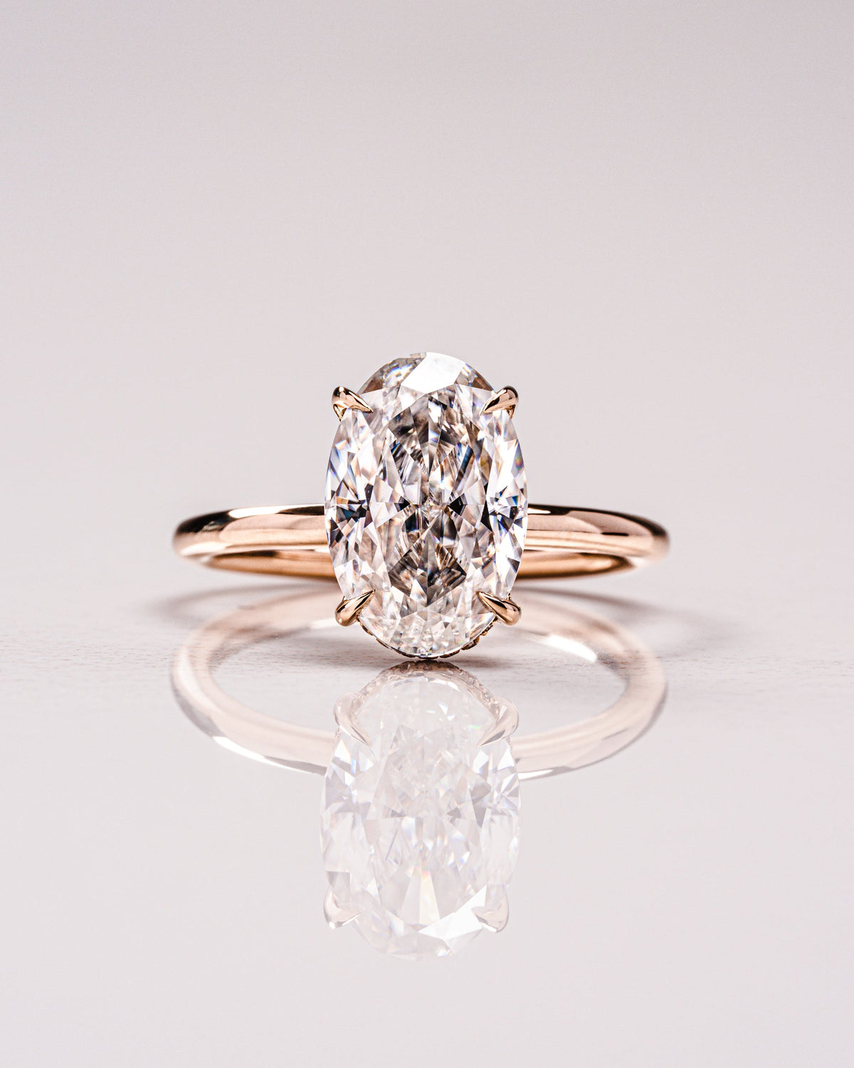 Harley - Oval moissanite ring