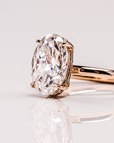 Harley - Oval moissanite ring