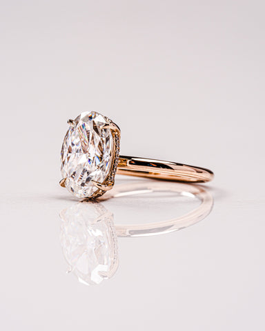 Harley - Oval moissanite ring