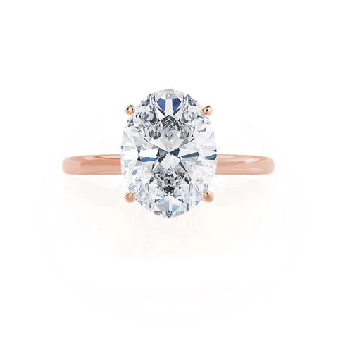 LULU - Oval Moissanite Solitaire Ring