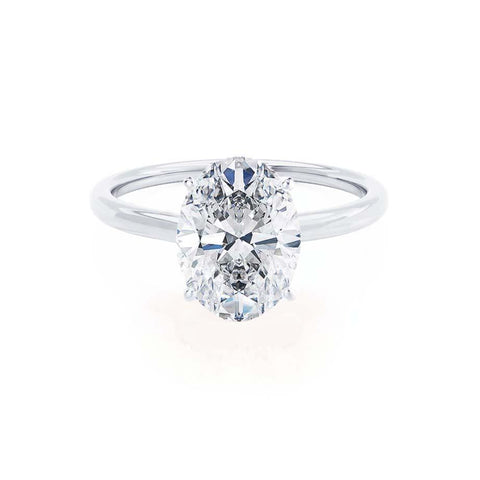 LULU - Oval Moissanite Solitaire Ring