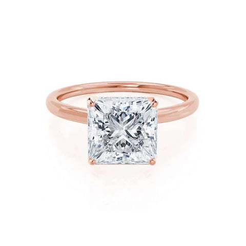 LULU - Princess Moissanite Petite Solitaire Ring