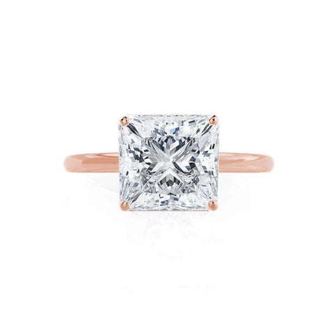 LULU - Princess Moissanite Petite Solitaire Ring