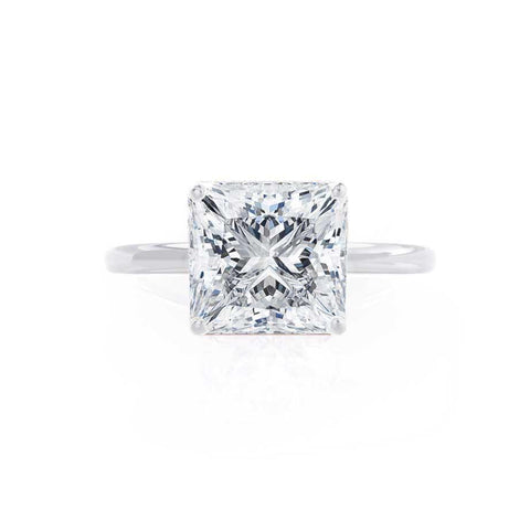 LULU - Princess Moissanite Petite Solitaire Ring